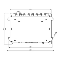 Lecteur RFID UHF longue portée Impinj E710 à 8 ports avec connecteur RJ45 pour système de gestion d'entrepôt