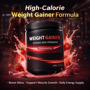 אבקת משקה לעלייה במשקל בטעם תות 400 גרם |   חלבון לעלייה במסת שריר עתיר קלוריות |   סיטונאות מותג פרטי OEM - Product Image 5