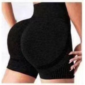 Shorts de sport pour femmes, sans couture, taille haute, ajustés, effet galbant fessier, séchage rapide, haute intensité, pour le yoga et le fitness - Product Image 6