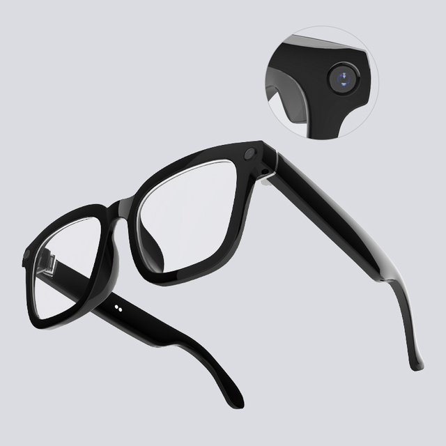 AI Smart Recording Glasses V03-T5-1200P Video 32MP Photo WIFI Transfer Wear Detection Simultaneous Interpretation GPS for