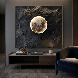 Wholesale Luxury Lunar Modern LED Moon <strong>Wall</strong> Sconce 3-Color <strong>Dimmable</strong> Custom Planet <strong>Wall</strong> <strong>Light</strong> for Hotel &amp; Commercial Projects - Product Image 4