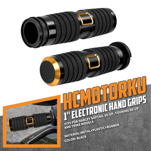 Puños de Manillar Electrónicos de 1'' para Motocicleta Harley Softail 16-24 Touring Road King <span class=keywords><strong>Street</strong></span> Electra <span class=keywords><strong>Glide</strong></span> 08-25 - Product Image 1