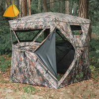 Usine Spécialisée 270 °   Abri de camouflage grand angle pour le camping en forêt, idéal pour l'observation des oiseaux et la chasse
