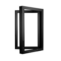 Ventana abatible Ventana de madera revestida de aluminio Ventanas de aluminio Precios en Marruecos Cerradura de ventana corredera para ventanas abatibles de aluminio