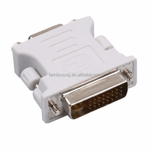 <strong>DVI</strong> <strong>to</strong> <strong>VGA</strong> Adapter <strong>DVI</strong>-I Male 24+5 Pin <strong>to</strong> <strong>VGA</strong> Female Adapter HD Video Graphics Card Converter for PC HDTV Projector - Product Image 1