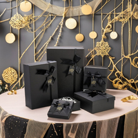 Grande boîte d'emballage personnalisée en papier kraft à fermeture ruban pour robes de mariée parfums bijoux bougies-Boîtes cadeaux pliantes à plat avec logo
