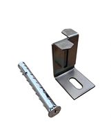 Support de fixation pour mur-rideau, panneau intégré pour isolation et décoration murale extérieure, kit réglable galvanisé