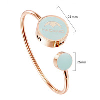 Bracelets inspirés Cadeaux D'obtention Du Diplôme L'amitié Arômes Huile Diffuseur De Parfum Médaillon Bracelets couleur or rose