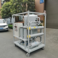Machine de recyclage d'huile de transformateur à vide monophasée certifiée CE ZJB pour le traitement de l'huile de transformateur des centrales électriques