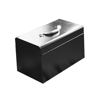 Kotak Perkakas Logam Flip Top Heavy Duty dari Baja dengan Kompartemen Pembagi untuk Perkakas Tangan dan Penyimpanan Garasi