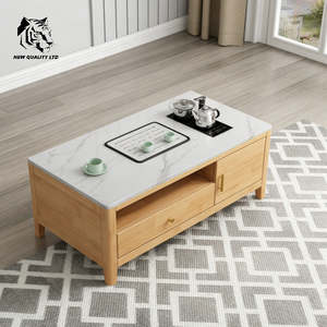 Table basse moderne en bois, design contemporain, meubles de salon, table de café, fabrication chinoise, bon prix, personnalisation possible, grand stock disponible, prête à être expédiée. - Product Image 2