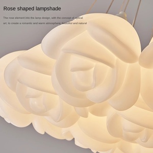 Lampe à suspension LED Rose Lustre boule Maison Intérieur Villa Atelier Télécommande Simplement Conçu Salon Salle à manger Lobby Plafond - Product Image 3