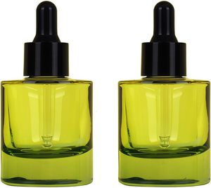 Factory Spot Wholesale Craftsman 20mm Neck 30ML Thick Bottom Cylindrical Brown Green Glass <b>Dropper</b> Reed Diffuser Essence <b>Bottle</b> - Product Image 1