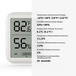 Thermomètre et hygromètre numériques avec jauge de température et capteur d'humidité - Product Image 3