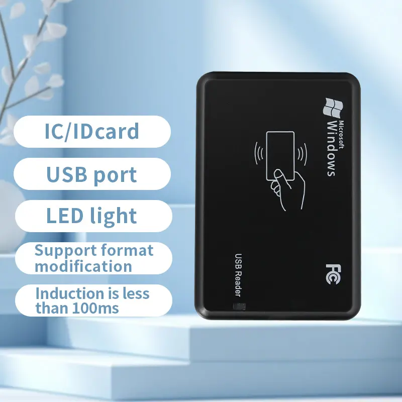 Lecteur de carte NFC sans contact RFID 125Khz lecteur de carte de bureau USB bon marché