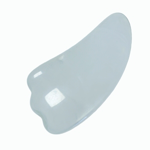 Outil de massage ergonomique en résine blanche en forme de corne pour le modelage du visage, la relaxation musculaire, les soins de beauté à domicile et le spa - Product Image 3