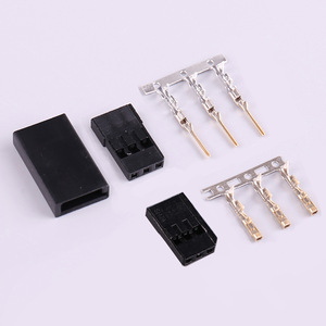 Futaba Jr Servo Connector Plug Male Female 10 Pcs Gold Plated DIY Extension Wire Terminal Hardware For <b>RC</b> Vehicles Toys - Product Image 1