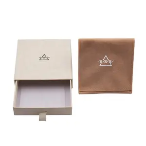 个性化标志滑动拉出纸板礼品珠宝包装盒彩色珠宝抽屉纸盒，带EVA泡沫插页