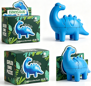 Nuevo Cubo Mágico 3D Creativo, Juguetes Educativos para Niños, Cubo con Forma de Dinosaurio <span class=keywords><strong>Diplodocus</strong></span> de Dibujos Animados - Product Image 4