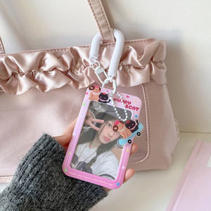 Álbum de tarjetas de estrellas de Kpop de 3 pulgadas, tarjetero colgante para tarjetas de fan, tarjetero para tarjetas de identificación de chica, llavero para tarjetas - Product Image 5