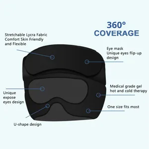 Nuevo Set de Máscaras de Gel Sólido para Ojos de Amazon, Compresa Fría y Caliente, Gorro de Gel para Uso en el Cuidado de la Salud - Product Image 3