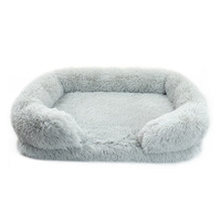 Fabricant chinois Vente en gros Lit rond moelleux en peluche d'hiver pour chien chat lit pour animaux de compagnie personnalisé de style nordique écologique