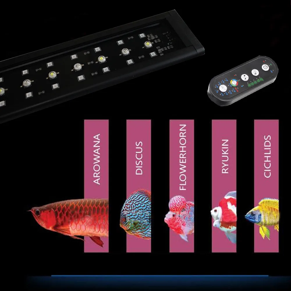 Hot Sale 85cm 115cm 145cm 175cm Fish Tank Light UV RGBW Led aquarium lamp Aquarium Light full spectrum Arowana light
