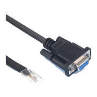 Câble de console de débogage RS232 vers RJ45, câble de communication de console DB9 femelle vers RJ45 mâle, câble série de 1,8 m pour routeur et commutateur
