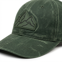 Casquettes de papa non structurées à 6 panneaux pour activités de plein air, en toile cirée et Oxford, avec patch PVC feuille, visière courbée, style vintage et sportif