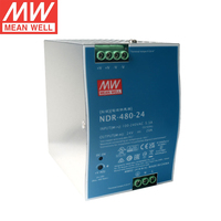 Alimentation électrique industrielle sur rail DIN MEAN WELL NDR-75/120/240/480 12V 24V 48V 5-20A 91% d'efficacité avec 3 ans de garantie UL508
