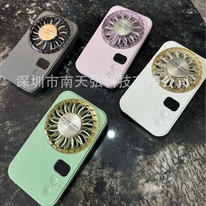 X28 Pocket <b>Fan</b> Ultra-thin Portable Handheld Rechargeable <b>Battery</b> Operated Mini Cooling <b>Fan</b> For Outdoor Use - Product Image 3