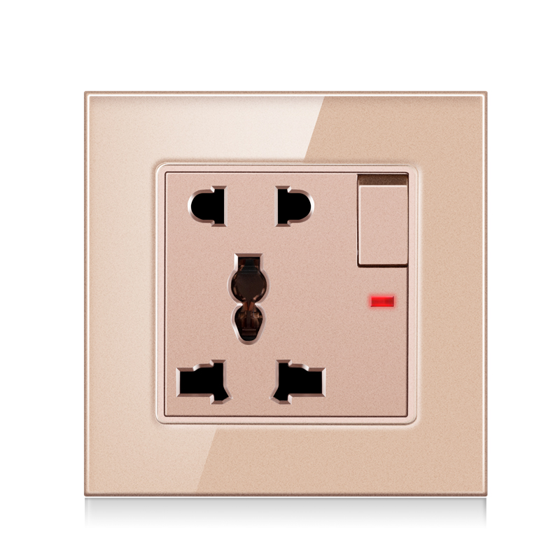 H7de291ed073b4d18bafcb31a531fc08bk five hole power socket with one switch