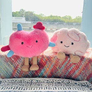 ตุ๊กตา "สมองรัก" แบบ OEM/ODM สั่งทำได้ - ตุ๊กตาหัวใจสีชมพูวันวาเลนไทน์ ของขวัญสุดโรแมนติกสำหรับคู่รัก - Product Image 2