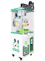 Petite machine à griffes commerciale de table avec lecteur de cartes et accepteur de billets, kit pour confiserie, type UFO Catcher