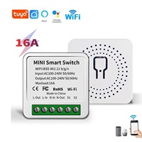 Module d'interrupteur intelligent WiFi Tuya 16A, application Smart Life, minuterie, télécommande, commande vocale, compatible avec Alexa Google Home
