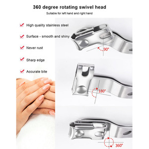 High Quality Customized <strong>Cuticle</strong> Nails Nipper Personal Finger Care Trimmer <strong>Tools</strong> Stainless Steel Nail Clippers - Product Image 5
