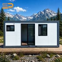 Maison conteneur mobile pliable de luxe en bois de haute qualité, bureau bungalow préfabriqué standard et mobile
