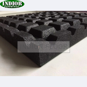 Gạch lát sàn cao su hấp thụ âm thanh đầy màu sắc sản phẩm mới cho phòng chụp gạch chống đạn và chống đạn - Product Image 3