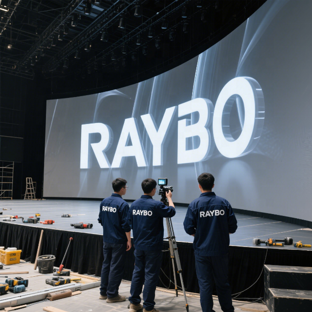 RAYBO Indoor High-Definition Portable P2.6 LED Curved Video Wall Portable Flexible LED Panel for Event Backgrounds