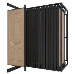 Puerta de madera Soporte de exhibición de azulejos de cerámica Cajón de metal Corredera de madera Azulejos de cerámica Soporte de exhibición de puerta de madera - Product Image 4