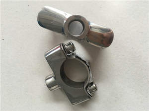 Repuestos de Moto, Soporte de Espejo Retrovisor de Acero Inoxidable para Motocicletas con Sidecar CJK750 24HP 32HP, Base de Montaje para Espejo Retrovisor - Product Image 5