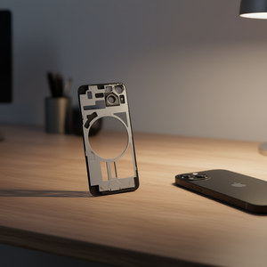 Cover Posteriore Bianca per iPhone 14 con Supporto in Metallo Integrato e Protezione Lenti, Accessorio per Telefoni Cellulari - Product Image 3