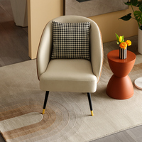102613 Fauteuil moderne de luxe léger pour salon, fauteuil individuel moderne
