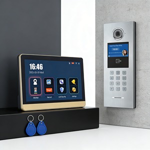 Vidéophone avec câblage CAT5E simple et écran tactile intuitif pour une utilisation facile IPS - Product Image 1