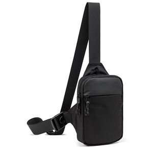 <b>Black</b> <b>Mini</b> Sling <b>Bag</b> Waterproof Crossbody Chest <b>Bag</b> Adjustable Strap Anti Theft for Travel Hiking Daily Use - Product Image 1