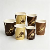 Gobelets en papier personnalisés en usine, 8oz, 10oz, 12oz, 16oz, qualité alimentaire, impression en relief pour boissons chaudes, gobelets à café
