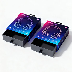 Biểu Tượng Tùy Chỉnh Rỗng In Tai Nghe Không Dây Bao Bì Giấy Hộp Sản Phẩm Điện Tử Cứng Nhắc Hộp Các Tông - Product Image 2