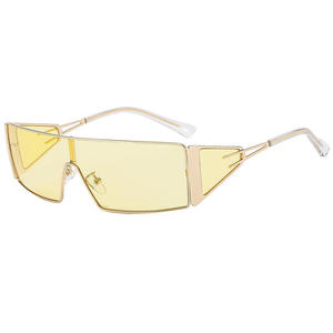 แว่นกันแดดแฟชั่น Y2K สไตล์สาวฮอต ป้องกันแสงแดดและรังสียูวี UV400 แว่นกันแดดโลหะ ขายส่ง - Product Image 1