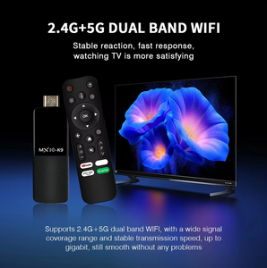 2024 mới đến hiệu suất mạnh mẽ mx10 K9 TV Stick h618 Quad Core 2.4/5GB BT4.0 8K TV dangle - Product Image 4