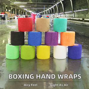 Bandages de boxe et de sport – Légers, extensibles, respirants, unisexes, 10 m de long, en ruban adhésif et gaze - Product Image 2